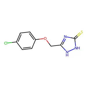 5-(4-Chloro-phenoxymethyl)-4H-[1,2,4]triazole-3-thiol structure