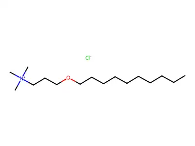 1-Propanaminium, 3-(decyloxy)-N,N,N-trimethyl-, chloride (1:1) structure
