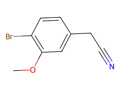 2-(4-Bromo-3-methoxyphenyl)acetonitrile structure
