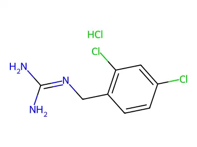 Guanidine, (2,4-dichlorobenzyl)-, monohydrochloride structure