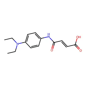 (E)-4-[4-(diethylamino)anilino]-4-oxobut-2-enoic acid structure