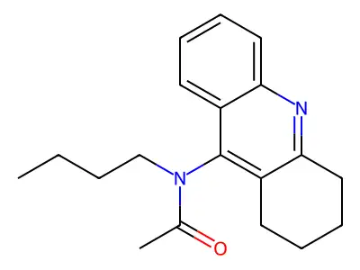 Acetamide, N-butyl-N-(1,2,3,4-tetrahydro-9-acridinyl)- structure