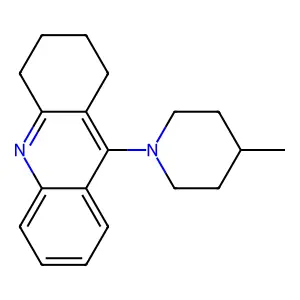 Acridine, 1,2,3,4-tetrahydro-9-(3-methyl-1-piperidinyl)- structure
