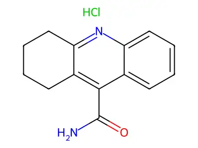Acridine-9-carboxamide, 1,2,3,4-tetrahydro-, hydrochloride structure