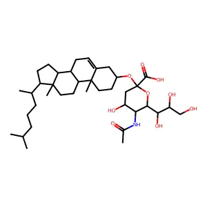 N-Acetylneuraminyl cholesterol structure