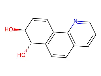 7,8-Dihydrobenzo(H)quinoline-7alpha,8beta-diol structure