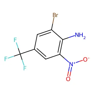 4-Amino-3-bromo-5-nitrobenzotrifluoride structure