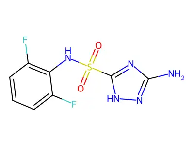 1H-1,2,4-Triazole-3-sulfonamide, 5-amino-N-(2,6-difluorophenyl)- structure