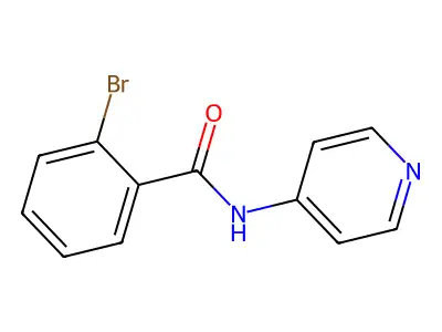 2-bromo-N-(pyridin-4-yl)benzamide structure