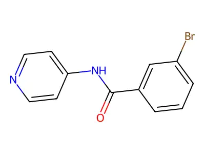 3-bromo-N-(pyridin-4-yl)benzamide structure