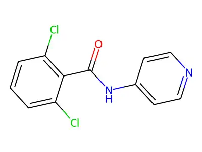 2,6-dichloro-N-(pyridin-4-yl)benzamide structure