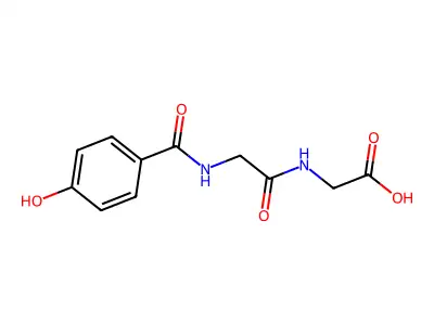 Glycine, N-[N-(4-hydroxybenzoyl)glycyl]- structure