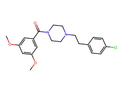[4-[2-(4-Chlorophenyl)ethyl]piperazin-1-yl]-(3,5-dimethoxyphenyl)methanone structure