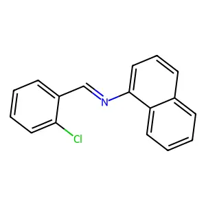 1-Naphthalenamine, N-[(2-chlorophenyl)methylene]- structure