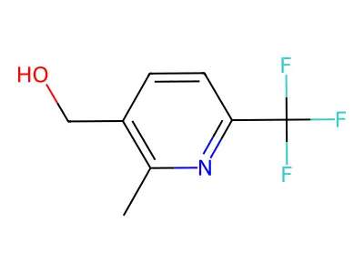 (2-Methyl-6-(trifluoromethyl)pyridin-3-yl)methanol structure
