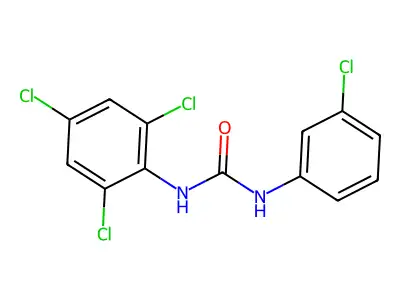 1-(3-Chlorophenyl)-3-(2,4,6-trichlorophenyl)urea structure