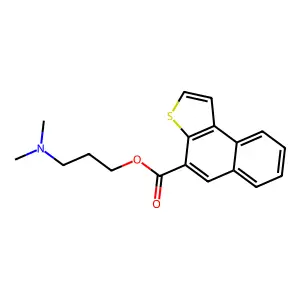 1-(3,3-Dimethylamino)propyl naphtho(2,1-b)thiophene-4-carboxylate structure