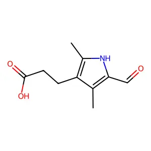 3-(5-formyl-2,4-dimethyl-1H-pyrrol-3-yl)propanoic Acid structure