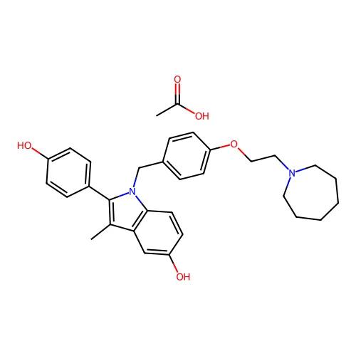 Bazedoxifene Acetate structure