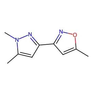 Isoxazole, 3-(1,5-dimethyl-1H-pyrazol-3-yl)-5-methyl- structure