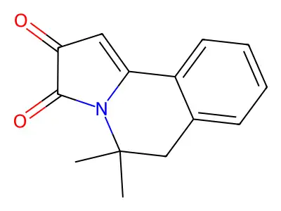 Pyrrolo[2,1-a]isoquinoline-2,3-dione, 5,6-dihydro-5,5-dimethyl- structure