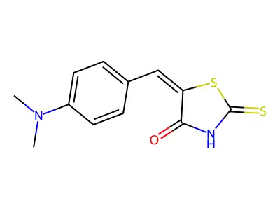 4-Dimethylaminobenzylidenerhodanine structure