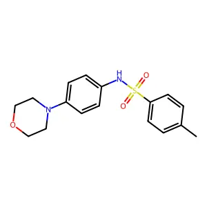 4-methyl-N-(4-morpholinophenyl)benzenesulfonamide structure