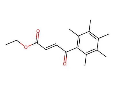 2-Butenoic acid, 4-oxo-4-(pentamethylphenyl)-, ethyl ester structure