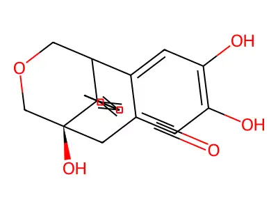 7,10-Dihydroxy-11-methoxydracaenone structure