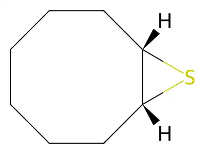 9-Thiabicyclo[6.1.0]nonane structure