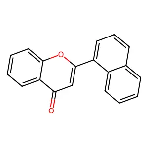 4H-1-Benzopyran-4-one, 2-(1-naphthalenyl)- structure