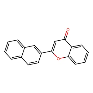 2-(Naphthalen-2-yl)-4H-benzopyran-4-one structure