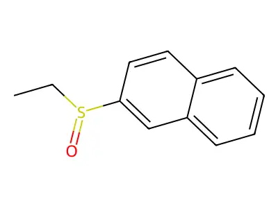 Naphthalene, 2-(ethylsulfinyl)- structure