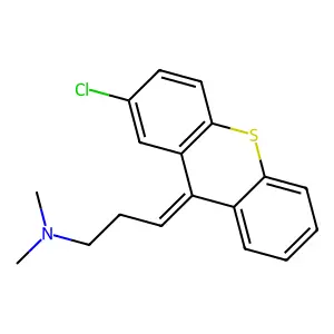 3-(2-Chloro-9H-thioxanthen-9-ylidene)-N,N-dimethyl-1-propanamine structure