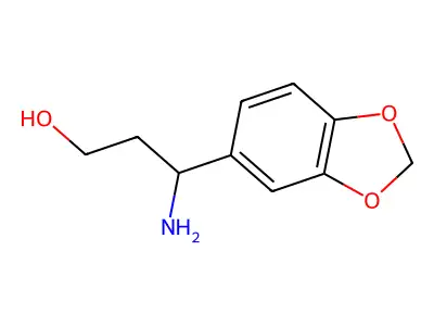 3-Amino-3-(1,3-benzodioxol-5-yl)-1-propanol structure