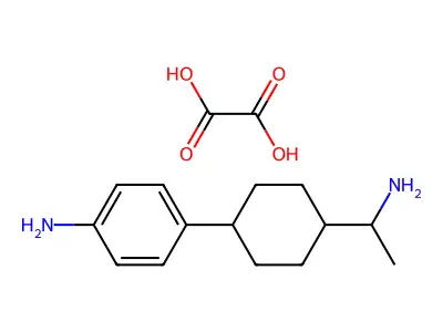 Oxalic acid--4-(4-(1-aminoethyl)cyclohexyl)aniline (1/1) structure