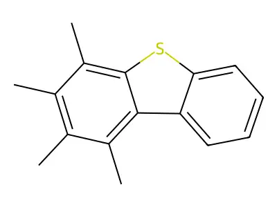 Dibenzothiophene, 1,2,3,4-tetramethyl- structure