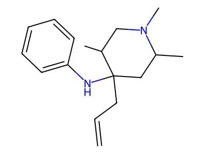 4-Piperidinamine, 1,2,5-trimethyl-N-phenyl-4-(2-propenyl)- structure