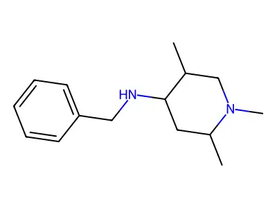 N-benzyl-1,2,5-trimethylpiperidin-4-amine structure