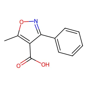5-Methyl-3-phenylisoxazole-4-carboxylic acid structure