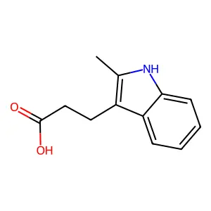 1H-Indole-3-propanoic acid, 2-methyl- structure