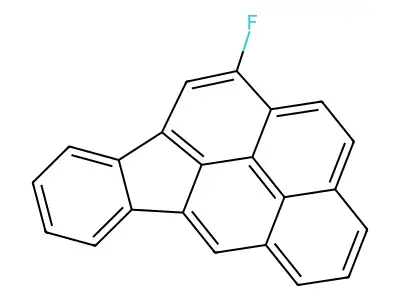 Indeno(1,2,3-cd)pyrene, 2-fluoro- structure