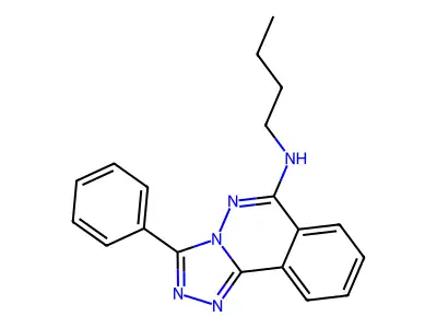 1,2,4-Triazolo(3,4-a)phthalazin-6-amine, N-butyl-3-phenyl- structure