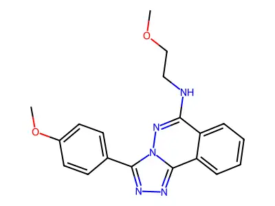1,2,4-Triazolo(3,4-a)phthalazin-6-amine, N-(2-methoxyethyl)-3-(4-methoxyphenyl)- structure