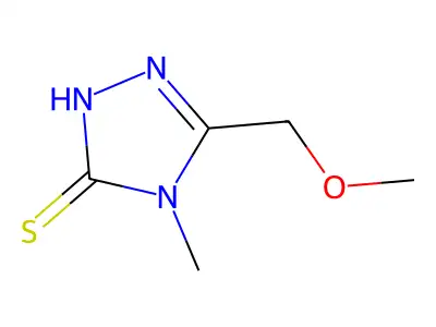 5-(methoxymethyl)-4-methyl-4H-1,2,4-triazole-3-thiol structure