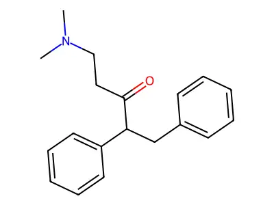 3-Pentanone, 5-(dimethylamino)-1,2-diphenyl- structure