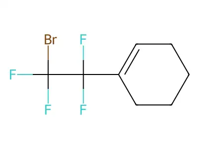 1-(2-Bromotetrafluoroethyl)cyclohexene structure