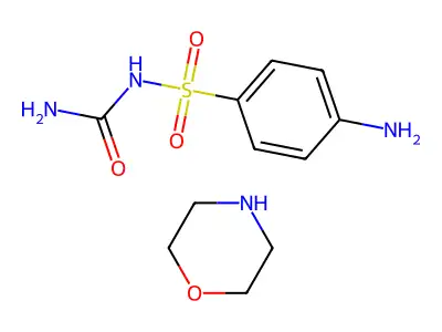 Benzenesulfonamide, 4-amino-N-(aminocarbonyl)-, compd. with morpholine (1:1) structure