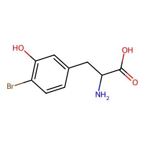 6-Bromo-m-tyrosine structure