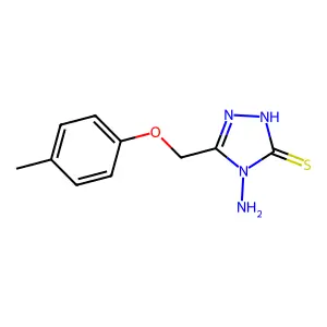 1H-1,2,4-Triazole-5-thione, 4-amino-3-((4-methylphenoxy)methyl)- structure